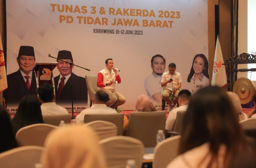  Ridwan Dhani Wirianata Bicara Strategi Pemenangan Prabowo ke Pengurus TIdar Jawa Barat