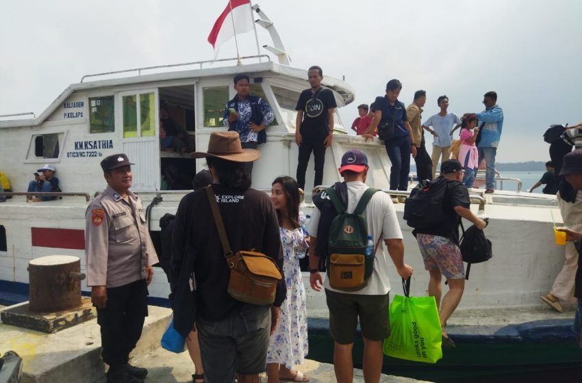  Polsek Kepulauan Seribu Utara Tangguh Amankan Dermaga di Pulau Harapan