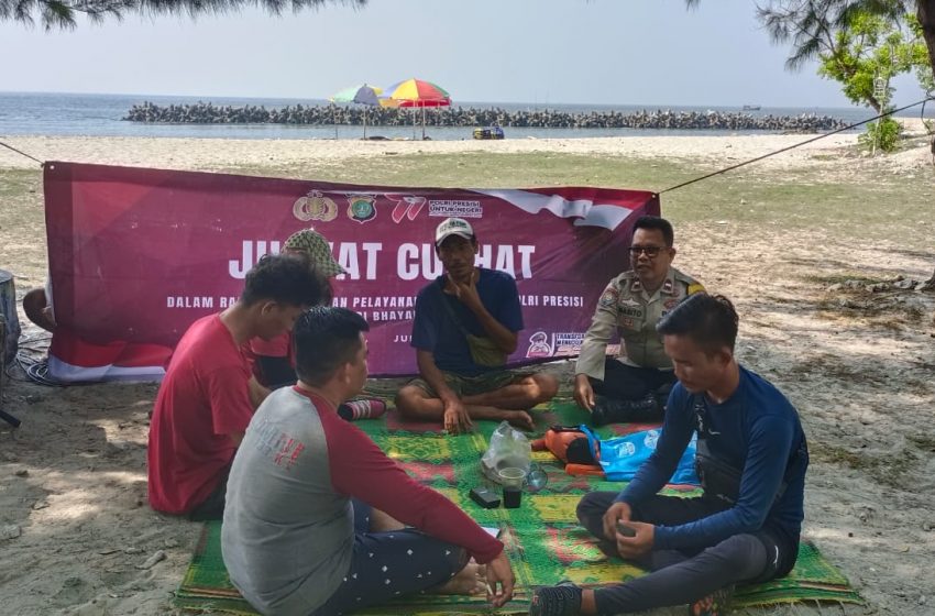  Bhabinkamtibmas Pulau Untung Jawa Sambangi Pemilik Jasa Wisata dalam Giat Jumat Curhat