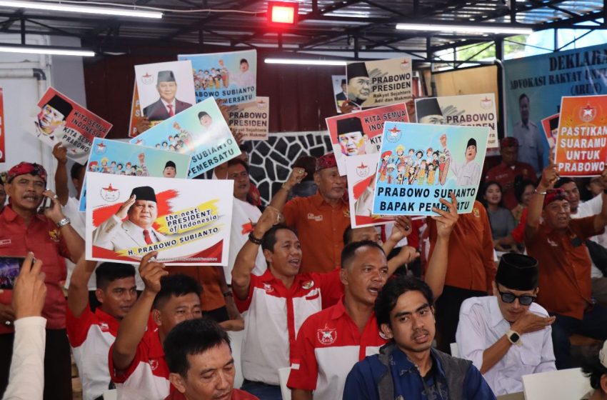  ARUN Deklarasi Dukung Prabowo Subianto Capres 2024 di Rumah Besar Relawan Prabowo 08