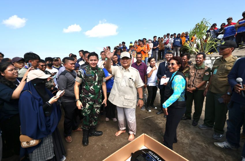  Prabowo Diteriaki Presiden Saat Kunjungi Pangandaran Bareng Susi Pudjiastuti