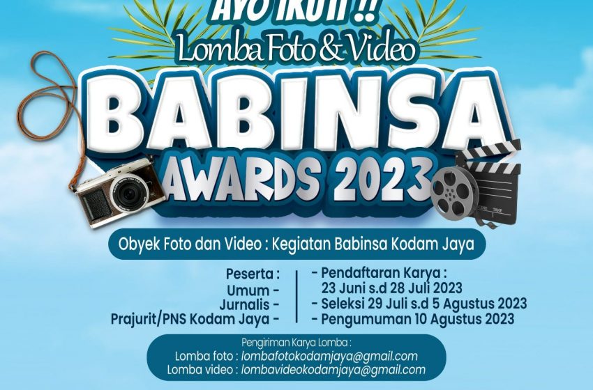  Babinsa Awards 2023, tinggal 1 Minggu lagi, Ayo Kirim Foto dan Video Anda