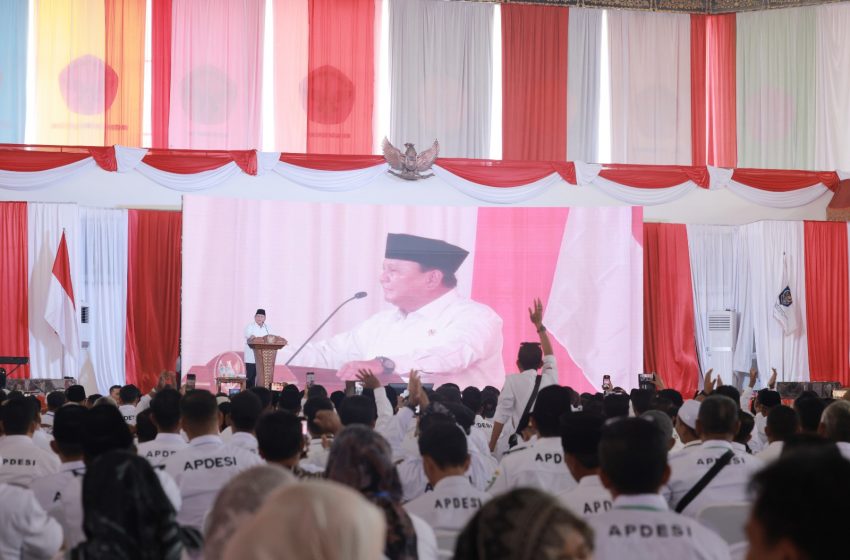  Hadiri Rakernas APDESI, Prabowo Berpesan Para Kades Mengabdi untuk Rakyat