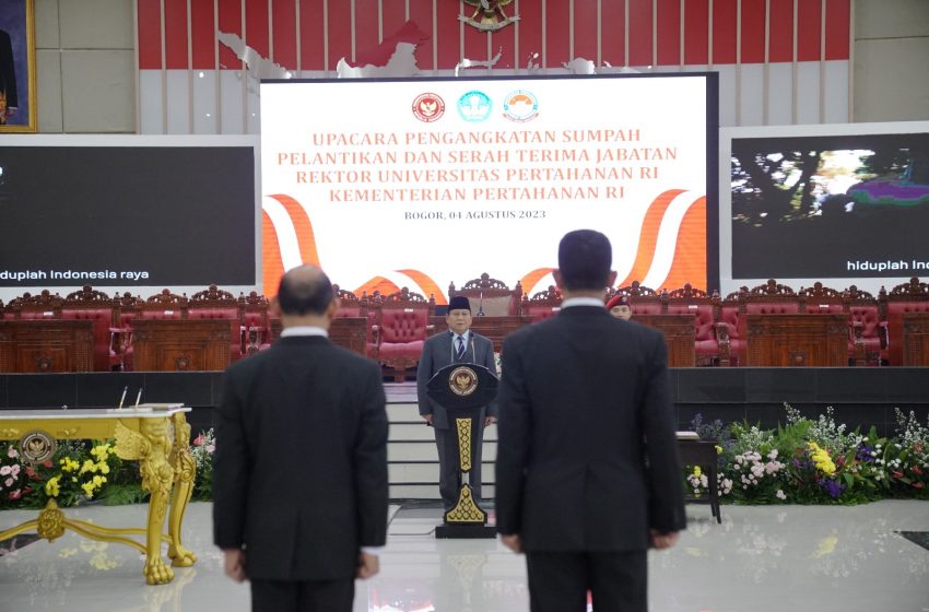  Menhan Prabowo: Unhan Berpeluang Mencetak Pemikir, Pakar, dan Pemimpin