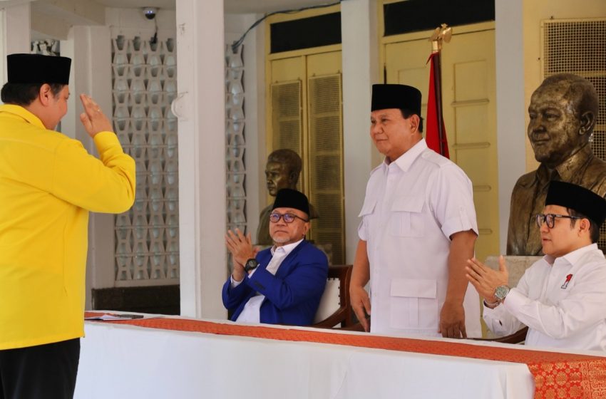  Resmi Didukung Golkar, PAN, Prabowo Suarakan Indonesia Emas Jokowi