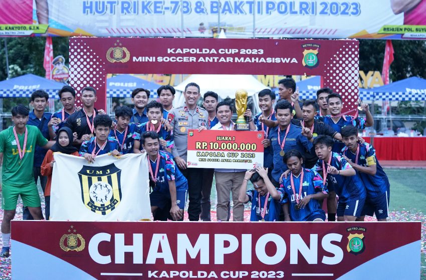  Sukses, Turnamen Mini Soccer Kapolda Cup 2023 Polda Metro Jaya Resmi Ditutup