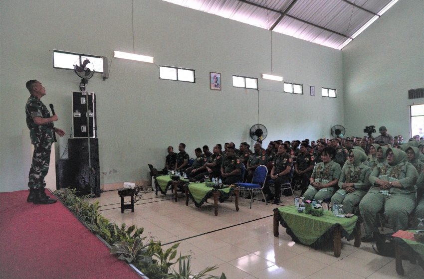  Kunjungi Kodim 0730/ Gunugkidul, Danrem 072/Pamungkas Ingatkan Fungsi Utama TNI AD