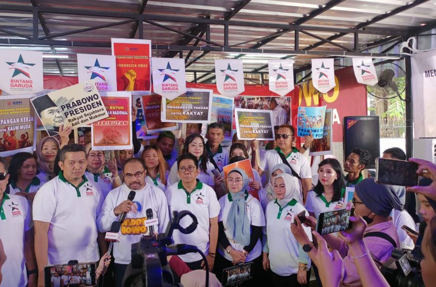  Relawan Bintang Garuda Deklarasi Dukung Prabowo