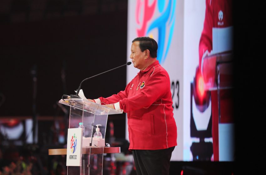  Prabowo Wakili Jokowi Buka HAORNAS 2023: Olahraga Harus Bisa Dukung Ekonomi
