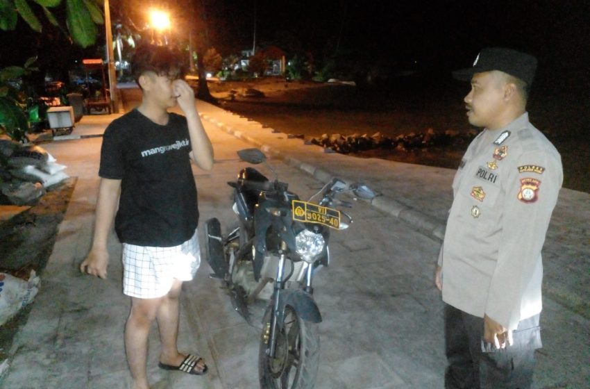  Patroli Malam Polsek Kepulauan Seribu Selatan di Pulau Lancang
