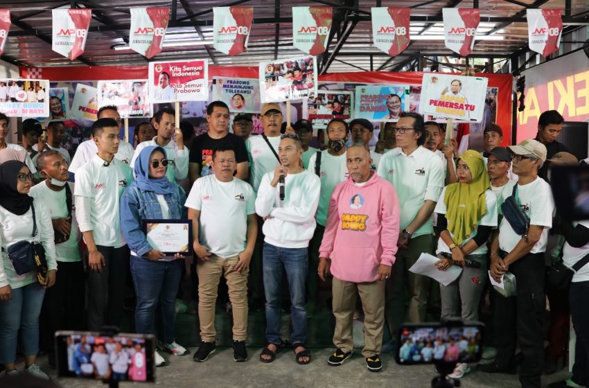  Relawan Jaringan Merah Putih (JMP) 08 Resmi Dukung Prabowo di Pilpres 2024