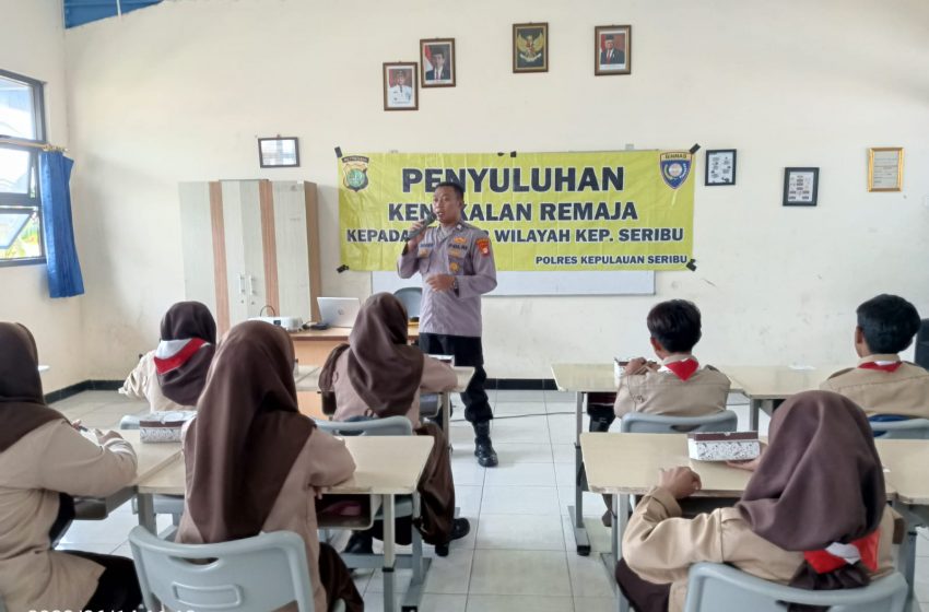  Brigadir Sandi Purwanto Berikan Penyuluhan Kenakalan Remaja kepada Siswa/i SMKN 61 Jakarta Pulau Tidung