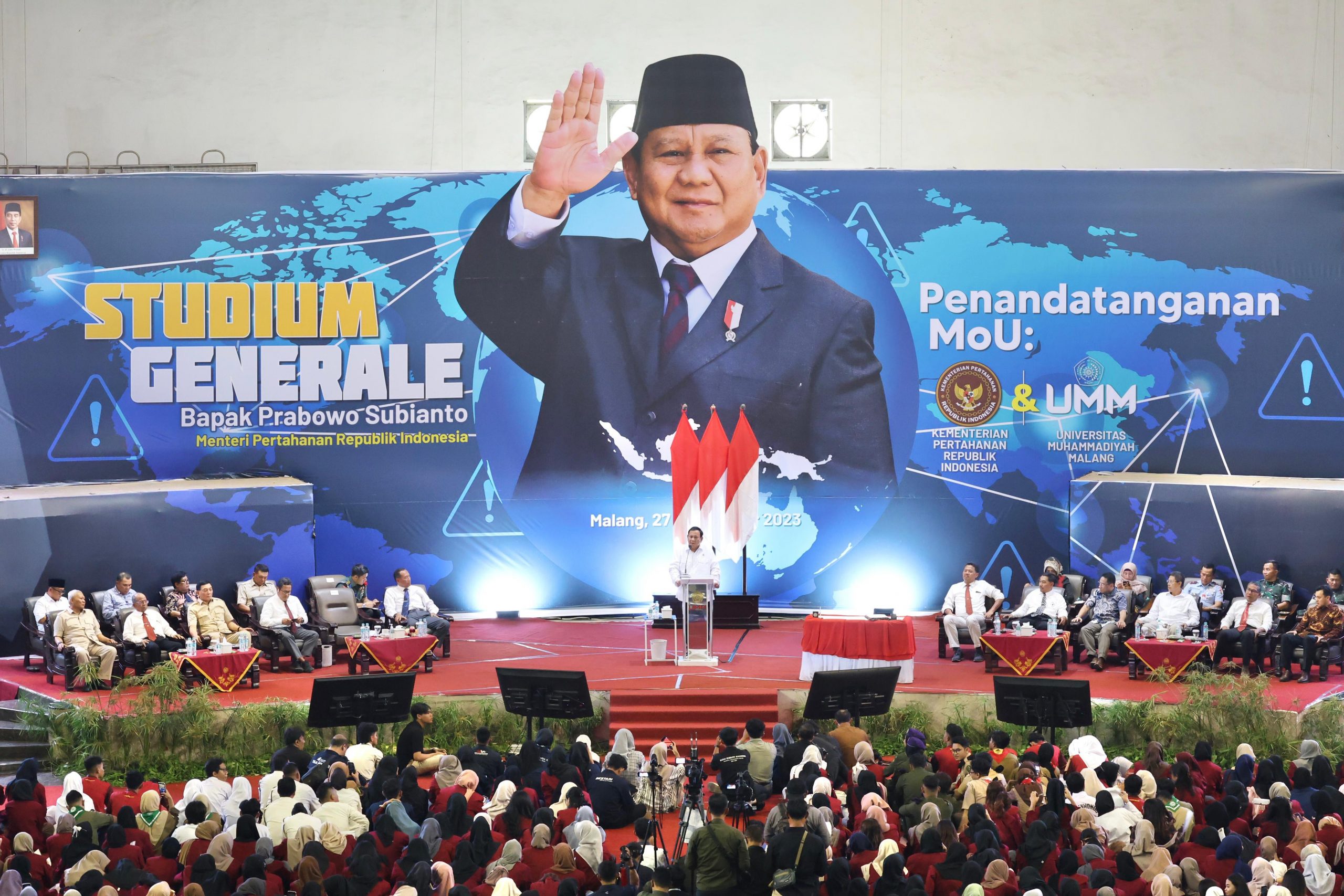 Pesan Prabowo untuk Mahasiswa UMM: Jangan Lupa Orang Tua dan Jangan Korupsi