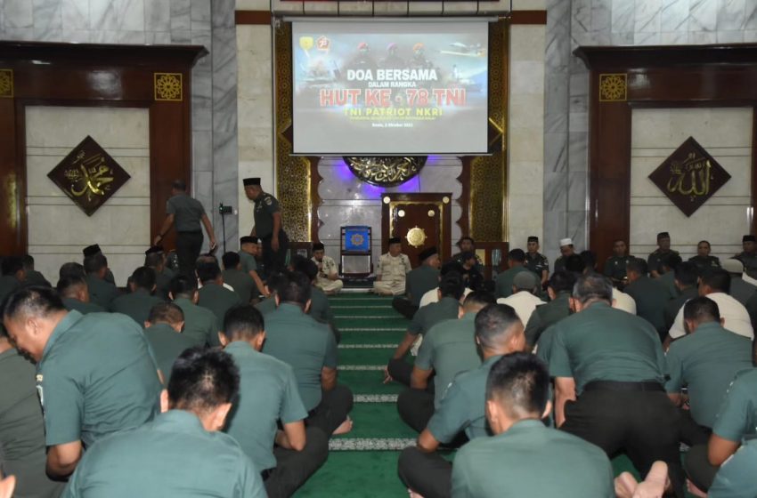  Kodam Jaya Gelar Doa Bersama Dalam Rangka HUT ke-78 TNI