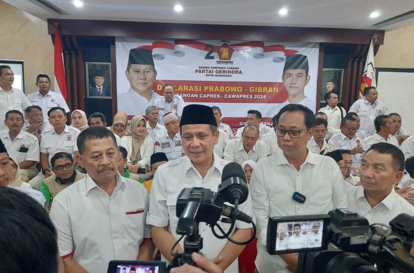  DPC Gerindra Kota Semarang Sepakat Usulkan Pasangan Prabowo-Gibran di Pilpres 2024