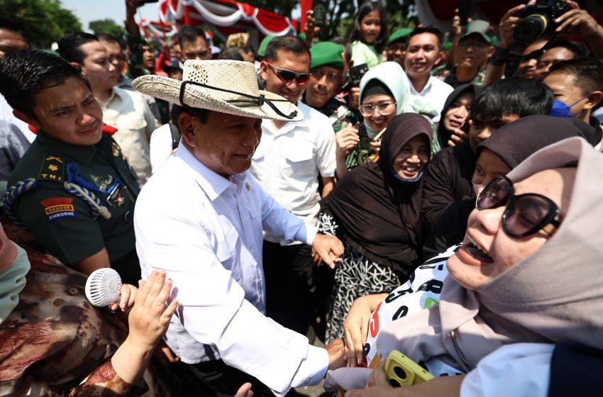  Para Santri Serukan Dukungan ke Prabowo saat Bahlil Tanya: Cocok ya jadi Presiden?