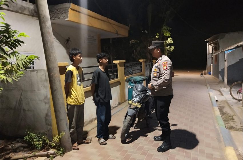  Polsek Kepulauan Seribu Selatan Giat Patroli Malam dan Sambang Himbau Kenakalan Remaja