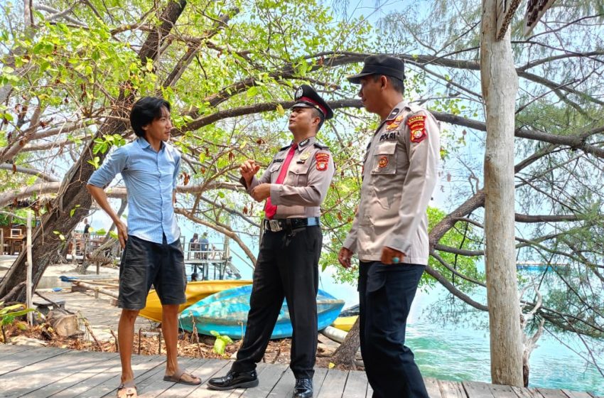  Satuan Pamobvit Polres Ajak Wisatawan Prioritaskan Keselamatan di Pulau Macan