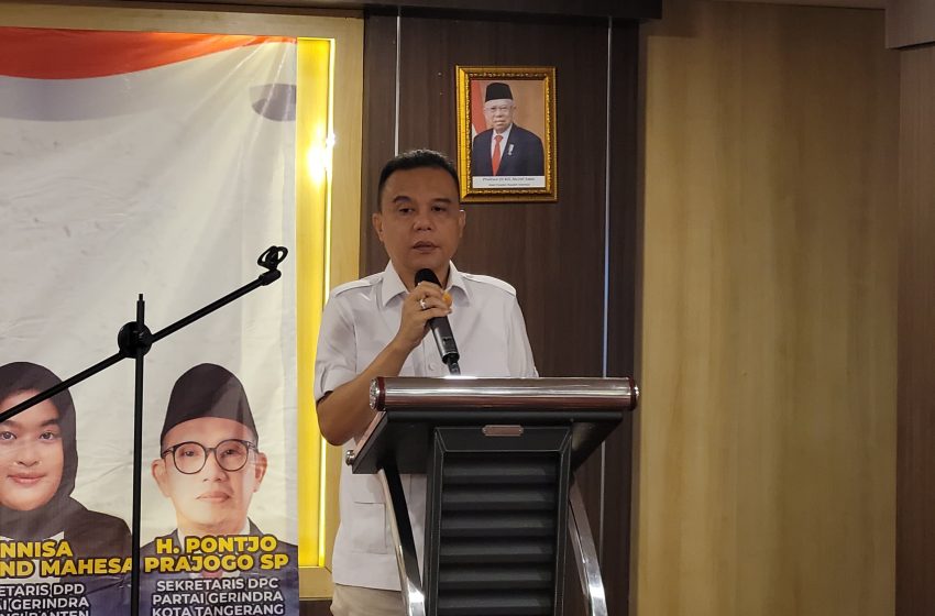  Rapimcab Gerindra Kota Tangerang, Sufmi Dasco: Sosialisasikan Prabowo-Gibran Langsung Ke Warga!