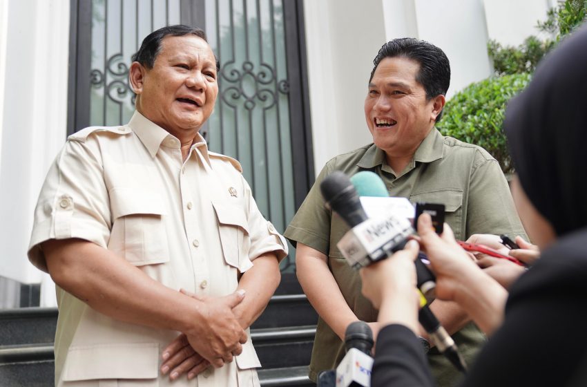  Didukung Erick Thohir, Prabowo Ucapkan Terima Kasih