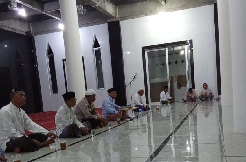  Bhabinkamtibmas Pulau Harapan, Gencar Gelar Pengajian Ta’lim di Masjid Al-Hidayah