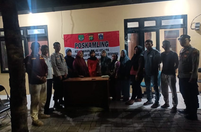  Giat Pos Kamling di Pulau Kelapa untuk Menjaga Keamanan dan Menangkal Hoax Menjelang Pemilu 2024