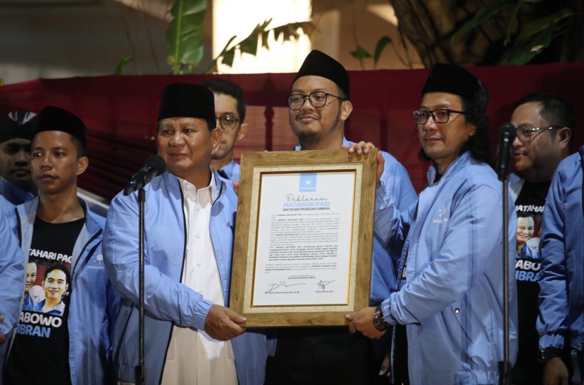  Prabowo Terharu Terima Dukungan Relawan dari Elemen Muhammadiyah, HMI, LDII dll