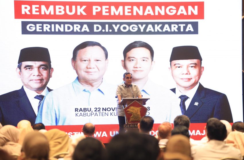  Instruksi Muzani di Yogyakarta: Setiap Kader Gerindra Adalah Timses Prabowo