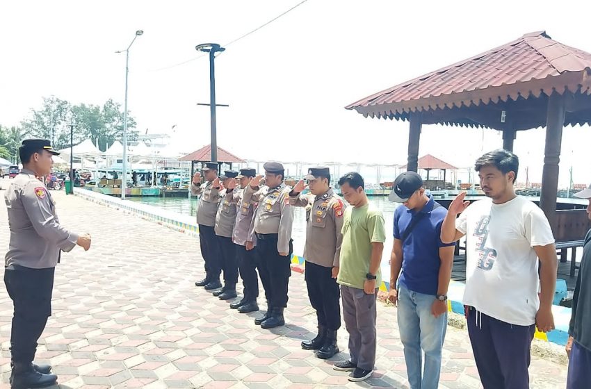  Polsek Kepulauan Seribu Lakukan Pengamanan Kegiatan Kampanye Caleg DPRD di Pulau Pramuka