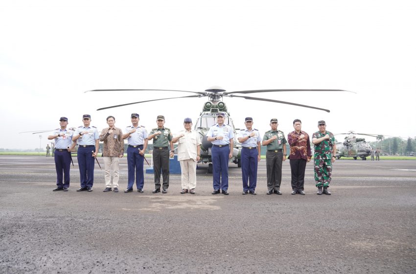  Perkokoh Pertahanan Indonesia, Prabowo Serahkan 8 Helikopter Baru H225M untuk TNI AU