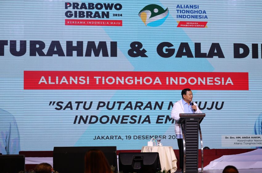  Didukung Aliansi Tionghoa, Prabowo Disambut Dua Barongsai Bermakna Keberuntungan