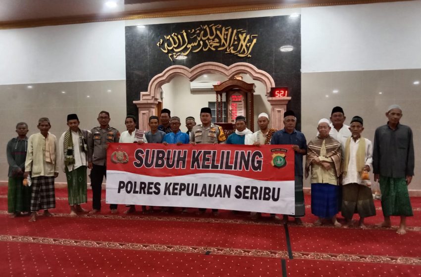 Cooling System Polsek Kepulauan Seribu Utara Terapkan Subuh Keliling di Masjid Annimah Pulau Panggang 