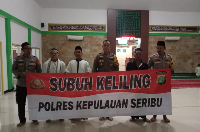  Wakapolsek dan Tim Polres Kepulauan Seribu Utara Jalankan Cooling System Subuh Keliling di Masjid Terjauh
