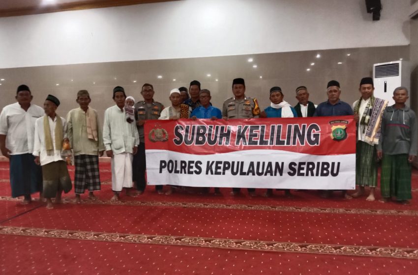  Polsek Kepulauan Seribu Utara Gelar Subuh Keliling di Masjid Annimah: Ajak Masyarakat Bersama Ciptakan Pemilu 2024 Aman dan Damai