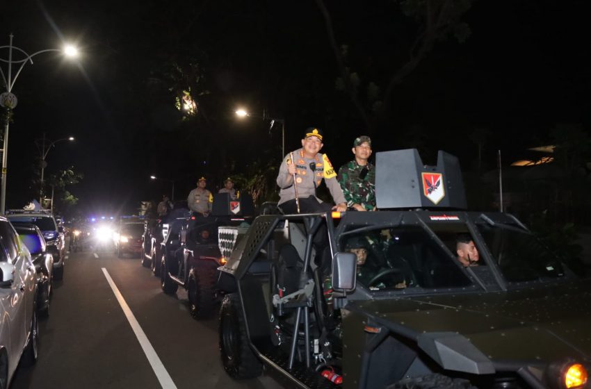  Komandan Kodim 0501/JP dan Kapolres Metro Jakarta Pusat Pimpin Patroli Skala Besar
