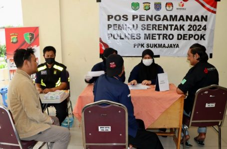 Pemeriksaan Kesehatan Bagi Petugas PPK Pemilu 2024 Tingkat Kecamatan Oleh Sie Dokkes Polres Metro Depok