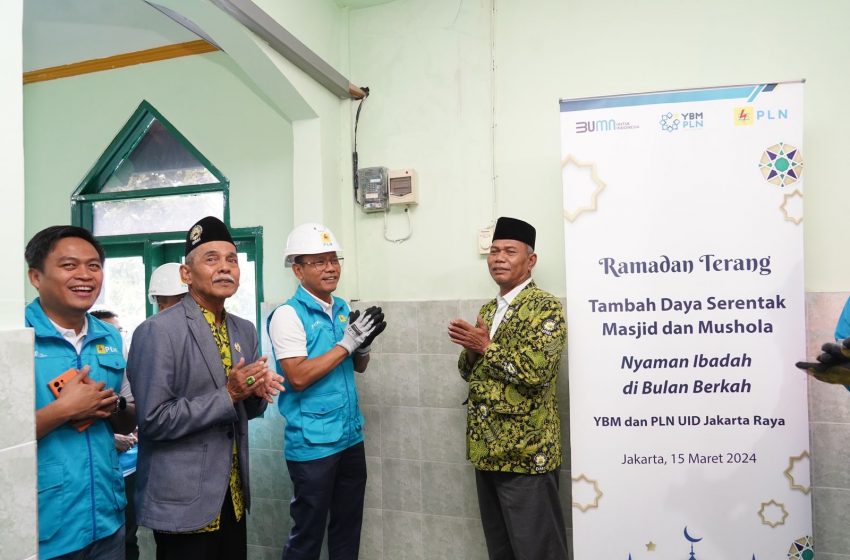  PLN UID Jakarta Beri Bantuan Tambahan Daya Listrik Gratis 237 Masjid dan Mushola