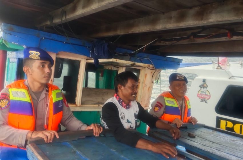  Team Patroli Satpolair Polres Kepulauan Seribu Memperkuat Keamanan Laut di Pulau Lancang
