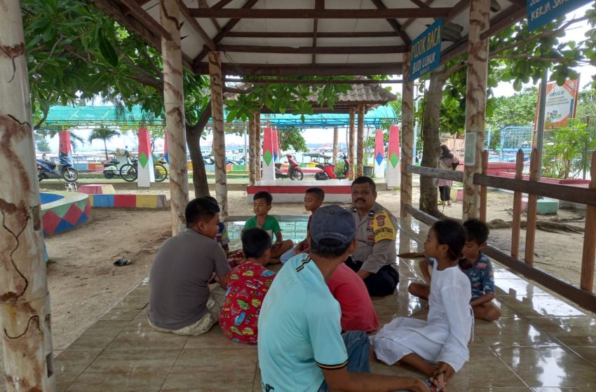  Bhabinkamtibmas Pulau Harapan Ajak Anak dan Remaja Hindari Kenakalan, Petasan di Bulan Ramadhan