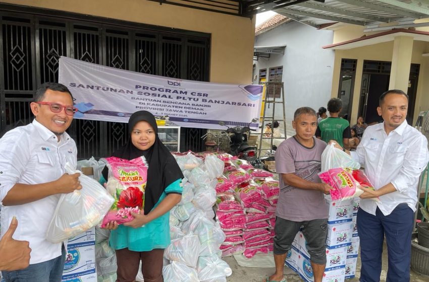  PLTU Banjarsari Salurkan Bantuan Banjir Demak Jawa Tengah