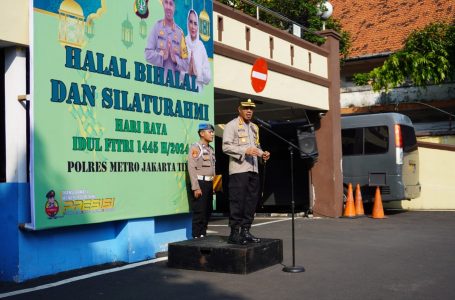 Kapolres Metro Jakarta Timur Gelar Halal Bihalal dan Silaturahmi Dengan Seluruh Anggota