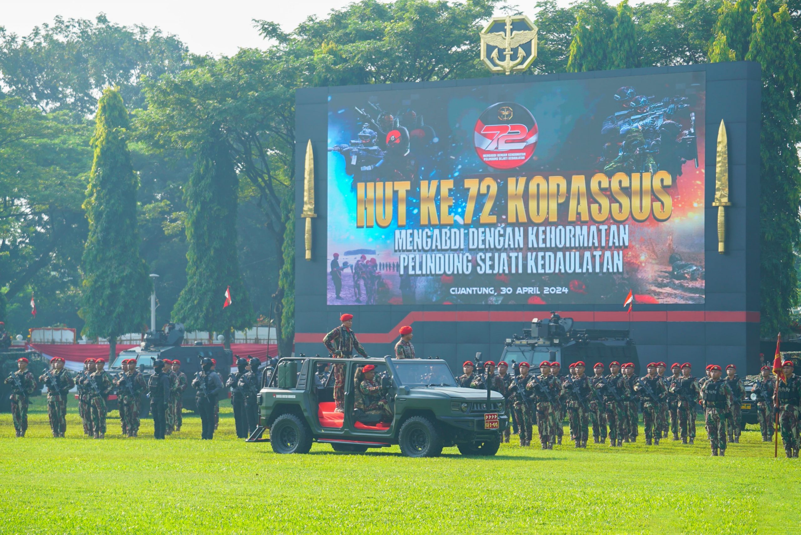 Dankorbrimob Polri Hadiri Perayaan HUT Ke-72 Kopassus TNI-AD Di Makopassus Cijantung