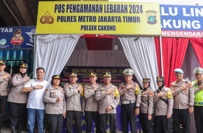  Kapolres Metro Jakarta Timur Cek Pos Pelayanan dan Pos Pengamanan Mudik Lebaran 2024