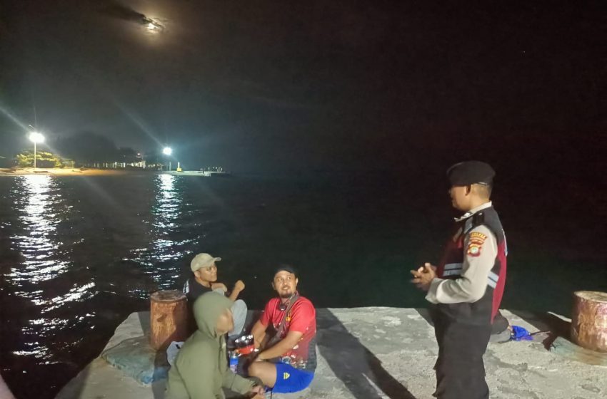  Patroli Malam Perintis Presisi di Pulau Untung Jawa Antisipasi Gangguan Kamtibmas