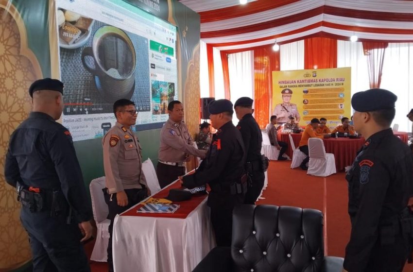  Operasi Ketupat Lancang Kuning 2024, Sat Brimob Polda Riau Laksanakan Patroli