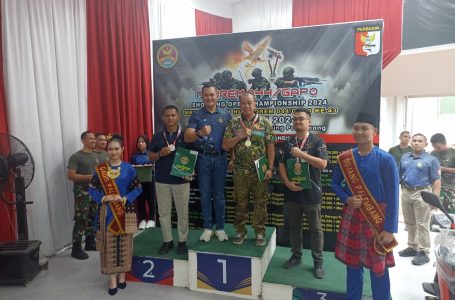 Personel Satbrimob Polda Sumsel Raih Prestasi di Kejuaraan Menembak DANREM 044/GAPO
