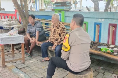 Bhabinkamtibmas Pulau Untung Jawa Perkuat Cooling System Pasca Pemilu 2024