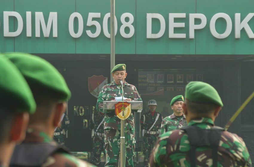  Kodim 0508/Depok dan Jajaran Kawal Stabilitas Sosial Pasca Pilpres dan Pileg 2024