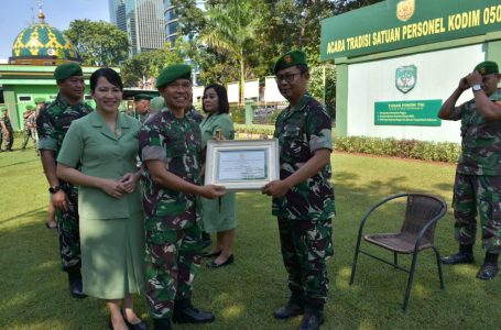 Dandim 0501/JP Pimpin Korps Raport Pindah Satuan, Pelepasan Personel Purna Bakti dan Penerimaan Personel Baru