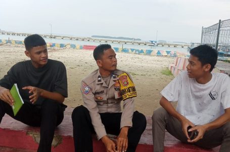 Bhabinkamtibmas Pulau Panggang Jalin Silaturahmi dengan Remaja Pasca Pemilu 2024